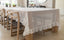 Linen frill tablecloth