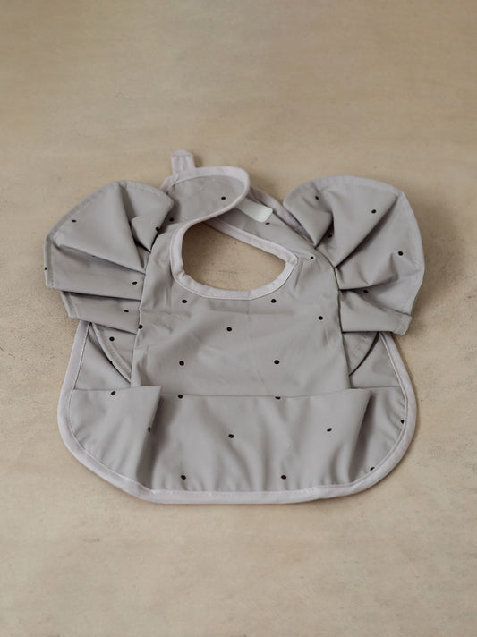 Trend{ING}s Playful baby bibs in Grey Spots colour