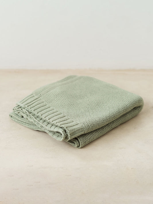 Trend{ING}s Cotton Baby Blanket in Olive colour