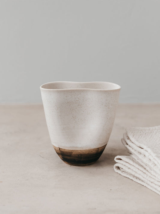 Trend-ings Ritual Ceramic Cup in Clay Dip Colour