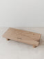 Footed Rectangle Oak Stand