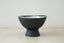 Trend{ING}s Ceramic-Clay-footed bowl in basalt finish; bowl is empty