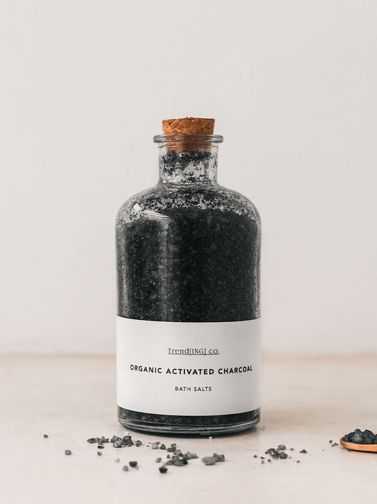 Trend-ings organic bath salts, activated charcoal