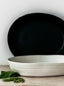 Trend-ings Oval stone serving bowl in white