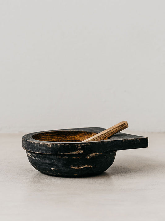 Rustic bowl & spoon