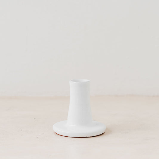 Trend{ING}s White gloss ceramic candle holders - Tall
