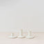 Trend{ING}s Stone matte ceramic candle holders - all 3 sizes standing together 