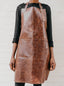 Trend-ing Handcrafted genuine leather apron in brown