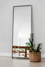 Steel free-standing mirror