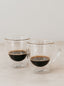 Double-walled glass espresso cups (set of 2)